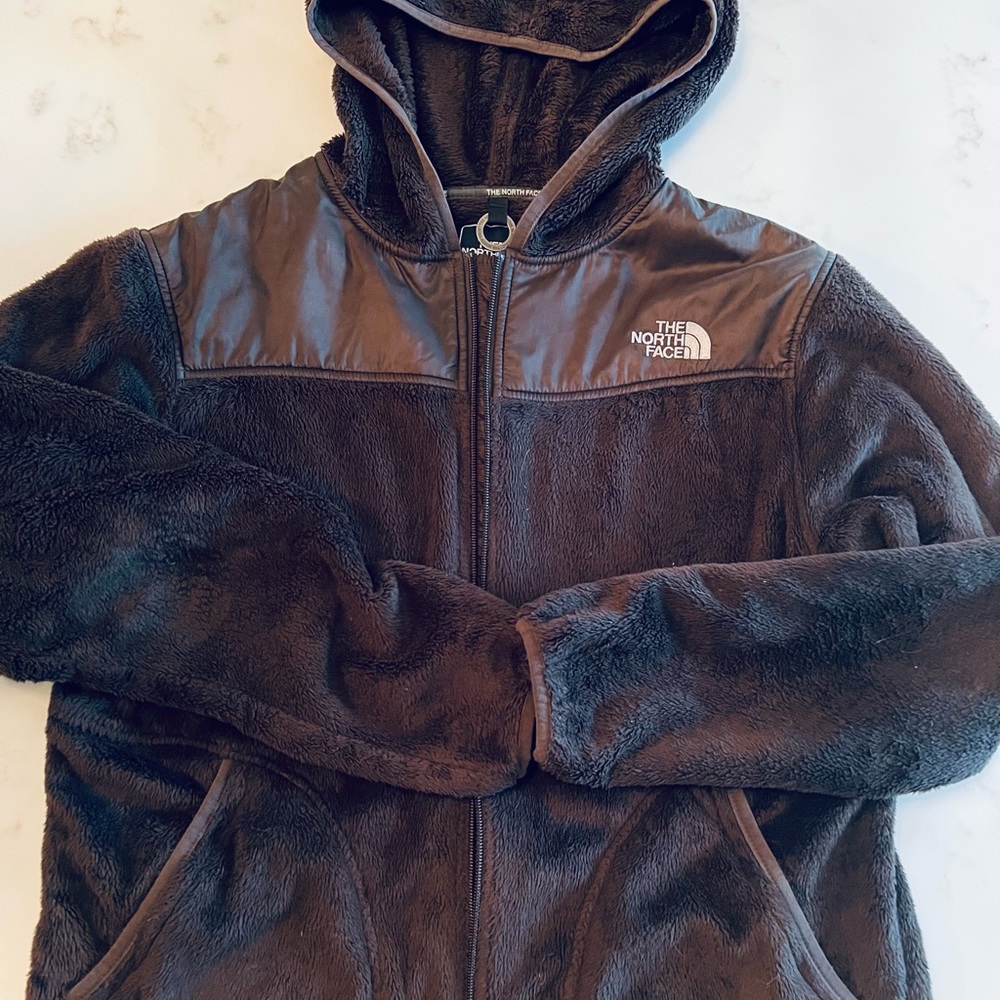 North Face Osito Fleece Hooded Jacket (XL) Brown